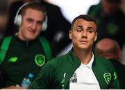 11 September 2018; Graham Burke, right, and Ronan Curtis of Republic of Ireland arrive ahead of the International Friendly match between Poland and Republic of Ireland at the Municipal Stadium in Wroclaw, Poland. Photo by Stephen McCarthy/Sportsfile
