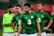 11 September 2018; Matt Doherty, left, of Republic of Ireland prior to the International Friendly match between Poland and Republic of Ireland at the Municipal Stadium in Wroclaw, Poland. Photo by Stephen McCarthy/Sportsfile