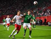 11 September 2018; Callum O'Dowda of Republic of Ireland in action against Tomasz Kedziora of Poland during the International Friendly match between Poland and Republic of Ireland at the Municipal Stadium in Wroclaw, Poland. Photo by Stephen McCarthy/Sportsfile