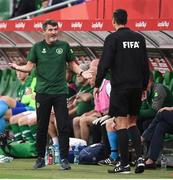 11 September 2018; Republic of Ireland assistant manager Roy Keane reacts during the International Friendly match between Poland and Republic of Ireland at the Municipal Stadium in Wroclaw, Poland. Photo by Stephen McCarthy/Sportsfile
