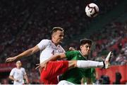 11 September 2018; Callum O'Dowda of Republic of Ireland in action against Tomasz Kedziora of Poland during the International Friendly match between Poland and Republic of Ireland at the Municipal Stadium in Wroclaw, Poland. Photo by Stephen McCarthy/Sportsfile