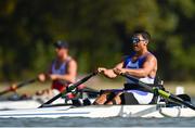 12 September 2018; Shmuel Daniel of Israel during his PR1 Men's Single Sculls repechage event on day four of the World Rowing Championships in Plovdiv, Bulgaria. Photo by Seb Daly/Sportsfile