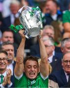 19 August 2018; Pat Ryan of Limerick lifts the Liam MacCarthy Cup after the GAA Hurling All-Ireland Senior Championship Final match between Galway and Limerick at Croke Park in Dublin.  Photo by Ray McManus/Sportsfile