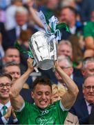 19 August 2018; Pat Ryan of Limerick lifts the Liam MacCarthy Cup after the GAA Hurling All-Ireland Senior Championship Final match between Galway and Limerick at Croke Park in Dublin.  Photo by Ray McManus/Sportsfile