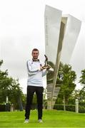 13 September 2018; Michael Duffy of Dundalk with his SSE Airtricity/SWAI Player of the Month award for August at DKIT, in Dundalk. Photo by Matt Browne/Sportsfile