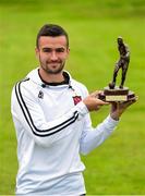 13 September 2018; Michael Duffy of Dundalk with his SSE Airtricity/SWAI Player of the Month award for August at DKIT, in Dundalk. Photo by Matt Browne/Sportsfile