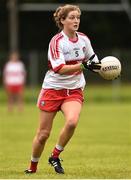 26 August 2018; Katy Holly of Derry during the TG4 All-Ireland Junior Championship Semi Final match between Derry and Louth at Aghaloo O'Neills in Aughnacloy, Co. Tyrone. Photo by Oliver McVeigh/Sportsfile