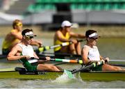 13 September 2018; Mark O'Donovan, left, and Shane O'Driscoll of Ireland on their way to finishing joint-second in their Men's Pair semi-final race on day five of the World Rowing Championships in Plovdiv, Bulgaria. Photo by Seb Daly/Sportsfile