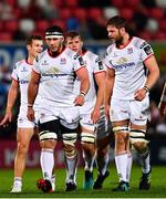 7 September 2018; Marcell Coetzee, left, and Iain Henderson of Ulster during the Guinness PRO14 Round 2 match between Ulster and Edinburgh at the Kingspan Stadium in Belfast. Photo by Ramsey Cardy/Sportsfile