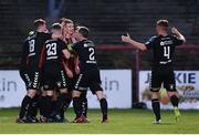 14 September 2018; Bohemians players celebrate after Daniel Kelly scored their second goal during the SSE Airtricity League Premier Division match between Bohemians and Cork City at Dalymount Park in Dublin. Photo by Stephen McCarthy/Sportsfile