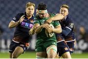 14 September 2018; Paul Boyle of Connacht is tackled by Dougie Fife of Edinburgh during the Guinness PRO14 Round 3 match between Edinburgh Rugby and Connacht at BT Murrayfield Stadium, in Edinburgh, Scotland. Photo by Kenny Smith/Sportsfile