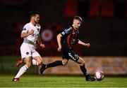 14 September 2018; Paddy Kirk of Bohemians in action against Jimmy Keohane of Cork City during the SSE Airtricity League Premier Division match between Bohemians and Cork City at Dalymount Park in Dublin. Photo by Stephen McCarthy/Sportsfile
