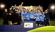 14 September 2018; UCD captain Gary O'Neill lifts the cup alongside his team-mates following the SSE Airtricity League First Division match between UCD and Finn Harps at the UCD Bowl in Dublin. Photo by Harry Murphy/Sportsfile