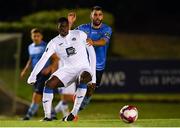 14 September 2018; Oluwatunmise Sobowale of Finn Harps in action against Conor Davis of UCD during the SSE Airtricity League First Division match between UCD and Finn Harps at the UCD Bowl in Dublin. Photo by Harry Murphy/Sportsfile