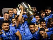 14 September 2018; UCD players celebrate promotion to the SSE Airtricity League Premier Division following the SSE Airtricity League First Division match between UCD and Finn Harps at the UCD Bowl in Dublin. Photo by Harry Murphy/Sportsfile