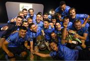 14 September 2018; UCD players celebrates promotion to the SSE Airtricity League Premier Division following the SSE Airtricity League First Division match between UCD and Finn Harps at the UCD Bowl in Dublin. Photo by Harry Murphy/Sportsfile