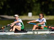 15 September 2018; Emily Hegarty, left, and Aifric Keogh of Ireland on their way to finishing sixth in the Women's Pair Final on day seven of the World Rowing Championships in Plovdiv, Bulgaria. Photo by Seb Daly/Sportsfile