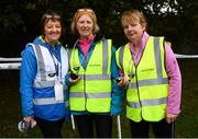 15 September 2018; parkrun Ireland in partnership with Vhi, added their 99th event on Saturday, 15th September, with the introduction of the Strokestown parkrun in Co. Roscommon. Pictured from left, Run Director Patricia Rogers,  Event Director Ger Glennan and volunteer Bernie Kelly. parkruns take place over a 5km course weekly, are free to enter and are open to all ages and abilities, providing a fun and safe environment to enjoy exercise. To register for a parkrun near you visit www.parkrun.ie.  Photo by Harry Murphy/Sportsfile