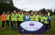 15 September 2018; parkrun Ireland in partnership with Vhi, added their 99th event on Saturday, 15th September, with the introduction of the Strokestown parkrun in Co. Roscommon. Pictured are the run volunteers. parkruns take place over a 5km course weekly, are free to enter and are open to all ages and abilities, providing a fun and safe environment to enjoy exercise. To register for a parkrun near you visit www.parkrun.ie.  Photo by Harry Murphy/Sportsfile