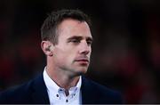14 September 2018; Eir Sport presenter Tommy Bowe prior to the Guinness PRO14 Round 3 match between Munster and Ospreys at Irish Independent Park, in Cork. Photo by David Fitzgerald/Sportsfile
