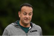 15 September 2018; parkrun Ireland in partnership with Vhi, added their 100th event on Saturday, 15th September, with the introduction of the Tyrrelstown parkrun in Co. Dublin. Pictured is Taoiseach Leo Varadkar, T.D. parkruns take place over a 5km course weekly, are free to enter and are open to all ages and abilities, providing a fun and safe environment to enjoy exercise. To register for a parkrun near you visit www.parkrun.ie. Photo by Piaras Ó Mídheach/Sportsfile