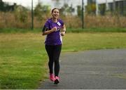 15 September 2018; parkrun Ireland in partnership with Vhi, added their 100th event on Saturday, 15th September, with the introduction of the Tyrrelstown parkrun in Co. Dublin. Pictured is Vhi representative Shelley Slade. parkruns take place over a 5km course weekly, are free to enter and are open to all ages and abilities, providing a fun and safe environment to enjoy exercise. To register for a parkrun near you visit www.parkrun.ie. Photo by Piaras Ó Mídheach/Sportsfile
