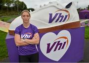 15 September 2018; Cora Staunton pictured at the Westport parkrun where Vhi hosted a special event to celebrate their partnership with parkrun Ireland.  Vhi ambassador and four-time All-Ireland Final winner, Cora Staunton was on hand to lead the warm up for parkrun participants before completing the 5km free event. parkrunners enjoyed refreshments post event at the Vhi Relaxation Area where a physiotherapist took participants through a post event stretching routine.   parkrun in partnership with Vhi support local communities in organising free, weekly, timed 5k runs every Saturday at 9.30am.To register for a parkrun near you visit www.parkrun.ie. Photo by Ray Ryan/Sportsfile