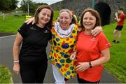 15 September 2018; parkrun participants, from left, Geraldine Staunton, Anne Marie Campion and Marie Hastings, from Westport, Mayo, pictured at the Westport parkrun where Vhi hosted a special event to celebrate their partnership with parkrun Ireland.  Vhi ambassador and four-time All-Ireland Final winner, Cora Staunton was on hand to lead the warm up for parkrun participants before completing the 5km free event. parkrunners enjoyed refreshments post event at the Vhi Relaxation Area where a physiotherapist took participants through a post event stretching routine.   parkrun in partnership with Vhi support local communities in organising free, weekly, timed 5k runs every Saturday at 9.30am.To register for a parkrun near you visit www.parkrun.ie.  Photo by Ray Ryan/Sportsfile