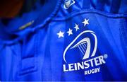 15 September 2018; A Leinster jersey hangs in the dressing room prior to the Guinness PRO14 Round 3 match between Leinster and Dragons at the RDS Arena in Dublin. Photo by Brendan Moran/Sportsfile