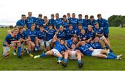 15 September 2018; The Leinster squad celebrate after the U19 Interprovincial Championship match between Ulster and Leinster at Newforge Country Club in Belfast. Photo by Oliver McVeigh/Sportsfile