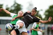 15 September 2018; Rianna Jarrett of Wexford Youths in action against Chloe Moloney of Peamount United during the Continental Tyres Women’s National League Cup Final between Wexford Youths at Peamount United at Ferrcarrig Park in Wexford. Photo by Matt Browne/Sportsfile