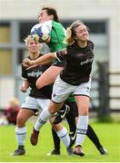15 September 2018; Emma Hansberry of Wexford Youths in action against Niamh Farrelly of Peamount United during the Continental Tyres Women’s National League Cup Final between Wexford Youths at Peamount United at Ferrcarrig Park in Wexford. Photo by Matt Browne/Sportsfile