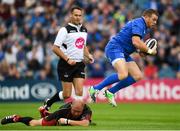 15 September 2018; Seán Cronin of Leinster is tackled by Brok Harris of Dragons during the Guinness PRO14 Round 3 match between Leinster and Dragons at the RDS Arena in Dublin. Photo by Harry Murphy/Sportsfile