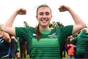 15 September 2018; Rian Callaghan of Connacht celebrates following the U18 Girls Interprovincial Championship match between Leinster and Connacht at Barnhall RFC in Parsonstown, Leixlip, Co. Kildare. Photo by Barry Cregg/Sportsfile