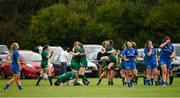 15 September 2018; Connacht players celebrate following the U18 Girls Interprovincial Championship match between Leinster and Connacht at Barnhall RFC in Parsonstown, Leixlip, Co. Kildare. Photo by Barry Cregg/Sportsfile