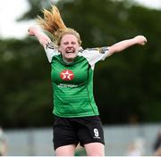 15 September 2018; Amber Barrett of Peamount United celebrates after the Continental Tyres Women’s National League Cup Final between Wexford Youths at Peamount United at Ferrcarrig Park in Wexford. Photo by Matt Browne/Sportsfile