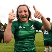 15 September 2018; Lily Brady of Connacht celebrates after the U18 Girls Interprovincial Championship match between Leinster and Connacht at Barnhall RFC in Parsonstown, Leixlip, Co. Kildare. Photo by Barry Cregg/Sportsfile