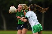 15 September 2018; Action from the Senior Shield Final between Claregalway, Co Galway, and Moycullen, Co Galway, during the 2018 LGFA All-Ireland Club 7s at Naomh Mearnóg & St Sylvesters in Dublin.    Photo by Piaras Ó Mídheach/Sportsfile
