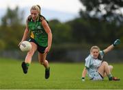 15 September 2018; Action from the Senior Shield Final between Claregalway, Co Galway, and Moycullen, Co Galway, during the 2018 LGFA All-Ireland Club 7s at Naomh Mearnóg & St Sylvesters in Dublin.    Photo by Piaras Ó Mídheach/Sportsfile