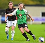 15 September 2018; Eleanor Ryan-Doyle of Peamount United in action against Kylie Murphy of Wexford Youths during the Continental Tyres Women’s National League Cup Final between Wexford Youths at Peamount United at Ferrcarrig Park in Wexford. Photo by Matt Browne/Sportsfile