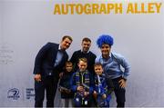 15 September 2018; Leinster players Rhys Rhuddock, Luke McGrath and James Lowe meet and greet supporters in Autograph Alley prior to the Guinness PRO14 Round 3 match between Leinster and Dragons at the RDS Arena in Dublin. Photo by David Fitzgerald/Sportsfile