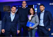 15 September 2018; Guests in the Blue Room with leinster players, JackMcGrath, Devin Toner and Ross Byrne prior to the Guinness PRO14 Round 3 match between Leinster and Dragons at the RDS Arena in Dublin. Photo by Brendan Moran/Sportsfile