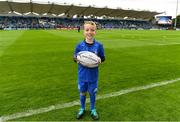 15 September 2018; Mascot James O'Reilly prior to the Guinness PRO14 Round 3 match between Leinster and Dragons at the RDS Arena in Dublin. Photo by Brendan Moran/Sportsfile