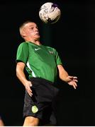 14 September 2018; David Crosbie of Greystones United during the Leinster Senior League match between Greystones United and Home Farm at Woodlands in Greystones, Co Wicklow. Photo by Matt Browne/Sportsfile