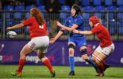 15 September 2018; Aoife McDermott of Leinster during the Women’s Interprovincial Championship match between Leinster and Munster at Energia Park in Donnybrook, Dublin. Photo by Brendan Moran/Sportsfile