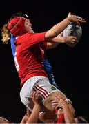 15 September 2018; Siobhan McCarthy of Munster during the Women’s Interprovincial Championship match between Leinster and Munster at Energia Park in Donnybrook, Dublin. Photo by Brendan Moran/Sportsfile