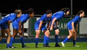 15 September 2018; Leinster players line up to defend the line during the Women’s Interprovincial Championship match between Leinster and Munster at Energia Park in Donnybrook, Dublin. Photo by Brendan Moran/Sportsfile