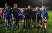 15 September 2018; Leinster players celebrate after the Women’s Interprovincial Championship match between Leinster and Munster at Energia Park in Donnybrook, Dublin. Photo by Brendan Moran/Sportsfile