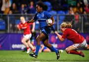 15 September 2018; Linda Djougang of Leinster is tackled by Fiona Hayes of Munster during the Women’s Interprovincial Championship match between Leinster and Munster at Energia Park in Donnybrook, Dublin. Photo by Brendan Moran/Sportsfile