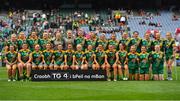 16 September 2018; The Meath squad prior to the TG4 All-Ireland Ladies Football Intermediate Championship Final match between Meath and Tyrone at Croke Park, Dublin. Photo by Brendan Moran/Sportsfile